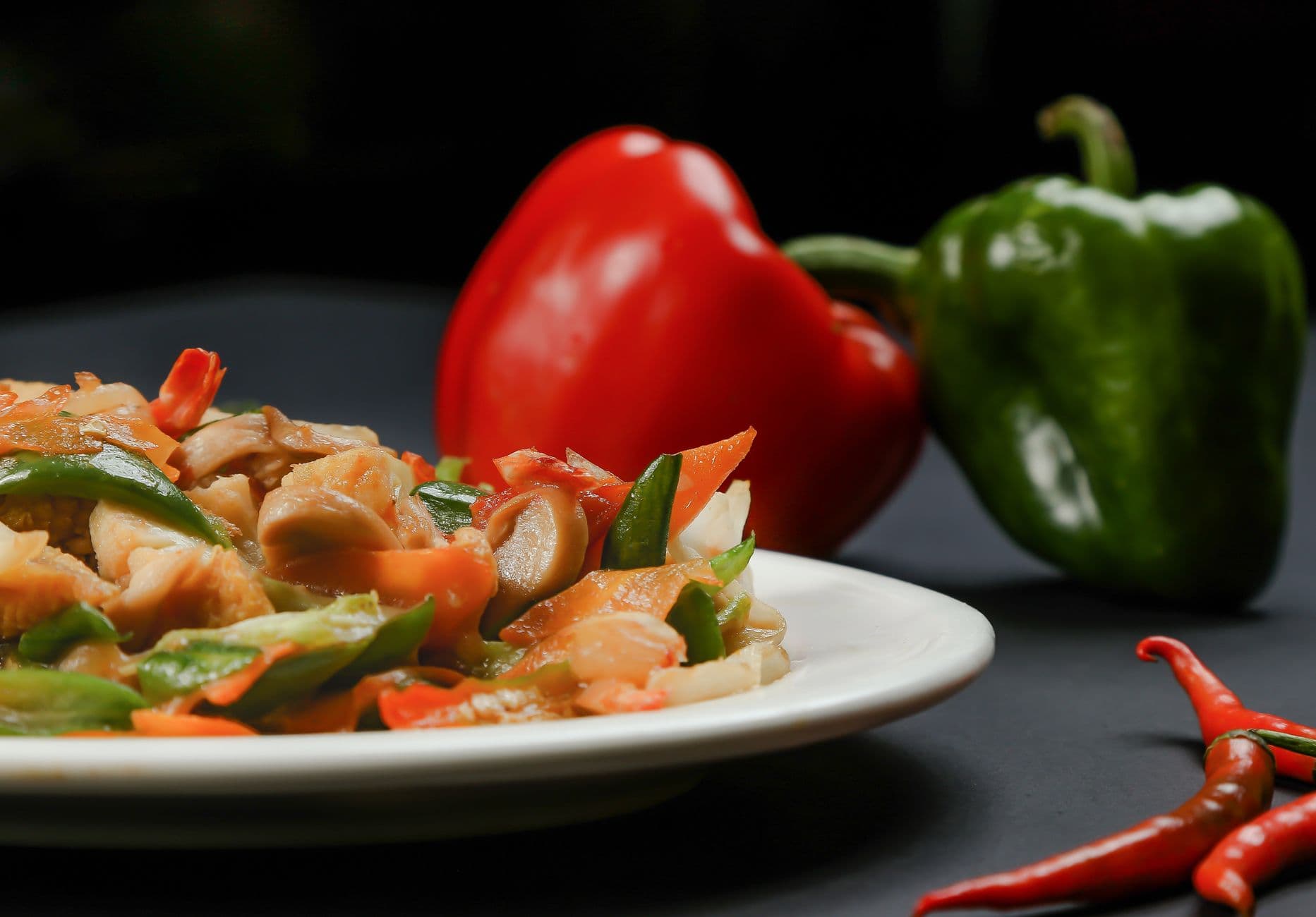 Chilli Mushroom Dry