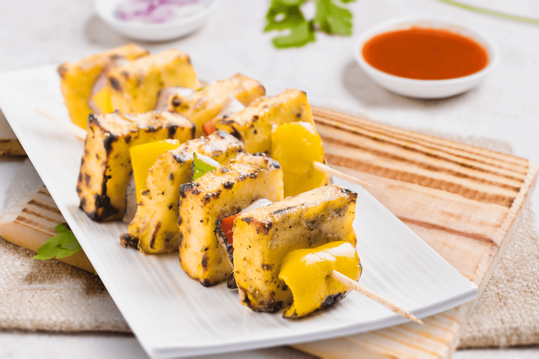 Paneer Tikka Shashlik